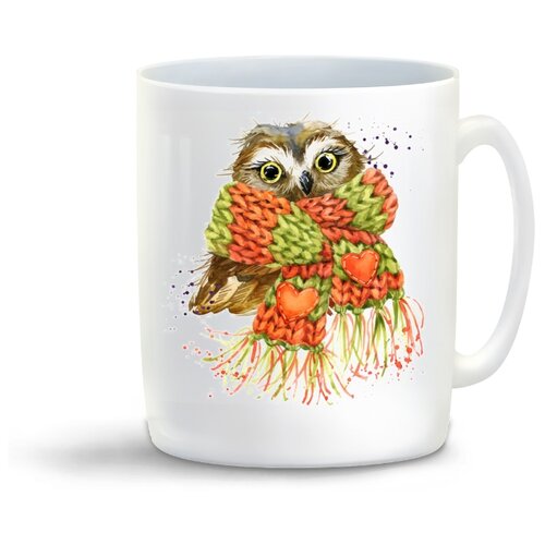 фото Кружка "животные. совушка с шарфиком" coolpodarok