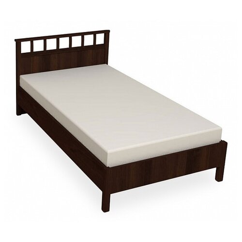 фото Кровать глазовмебель шерлок 50 односпальная, размер (дхш): 210х100 см, спальное место (дхш): 200х90 см, каркас: лдсп, цвет: орех шоколадный