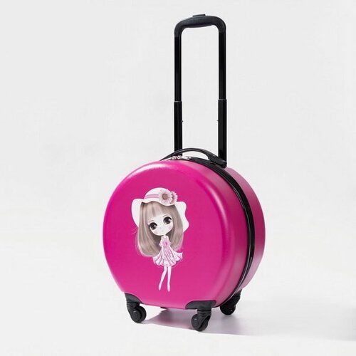 Чемодан Сима-ленд, розовый чемодан сима ленд размер 20 фиолетовый