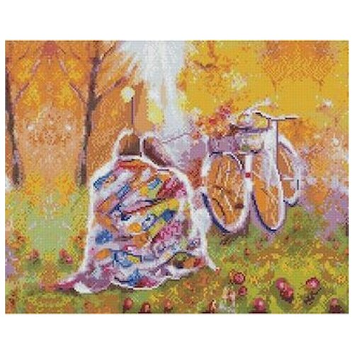 фото Алмазная вышивка painting diamond "время двоих: ноябрь / под пледом", 50x40 алмазная живопись