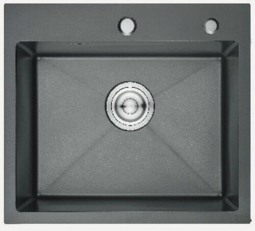 Изображение товара Врезная кухонная мойка 50 см, Gerhans K35044B, графит