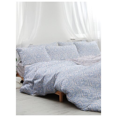 фото Комплект постельного белья, евро, сон-ателье, сатин, хлопок 100%, с2043шв/97682 шуйские ситцы