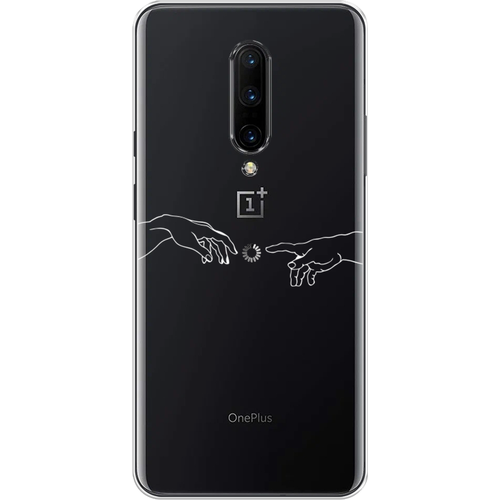 Силиконовый чехол на OnePlus 7 Pro / ВанПлас 7 Про Загрузка творения, прозрачный силиконовый чехол на oneplus 7 pro ванплас 7 про капибара паттерн прозрачный