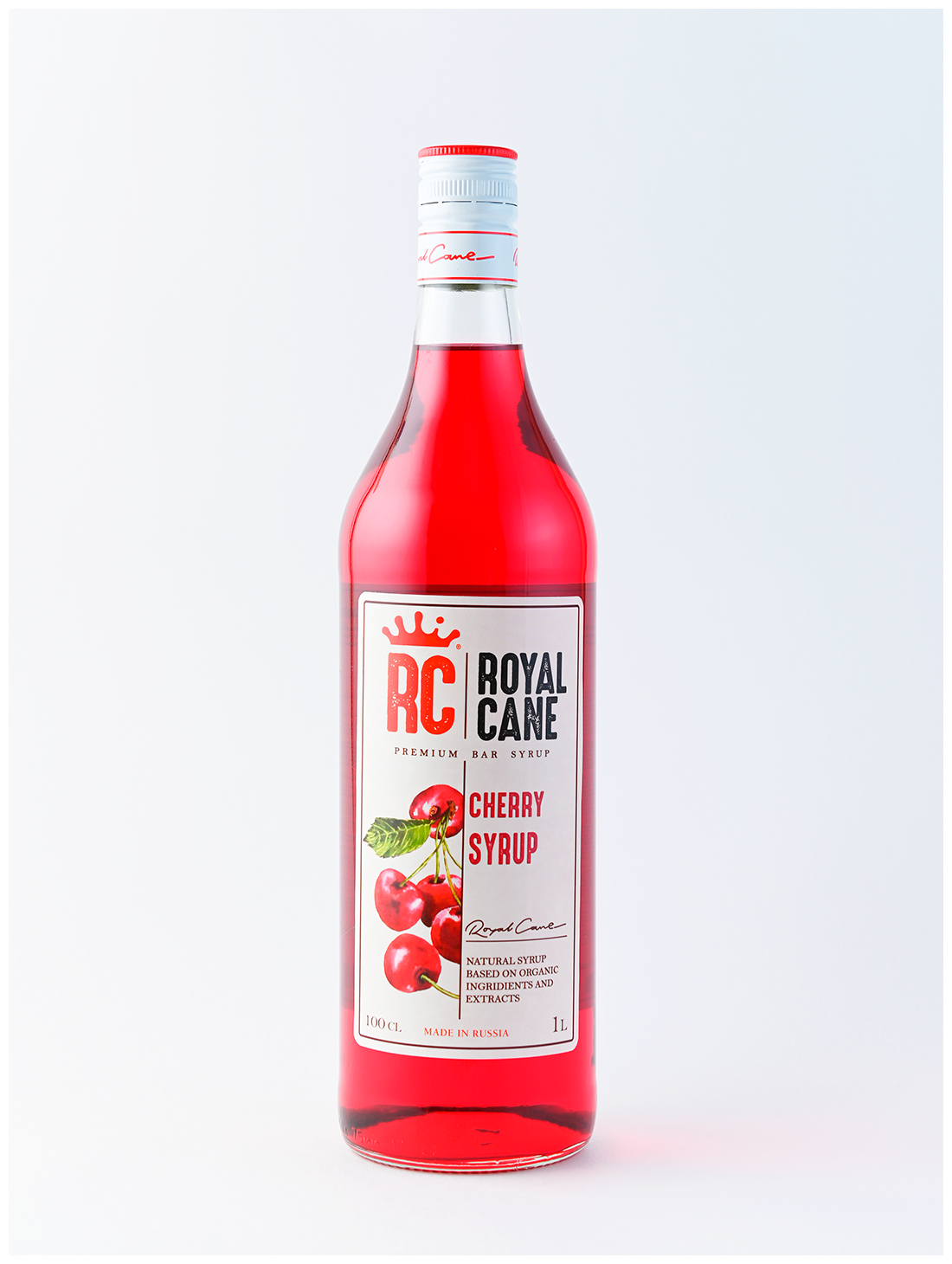 Сироп Royal Cane "Вишня" 1 л для кофе, чая и напитков.