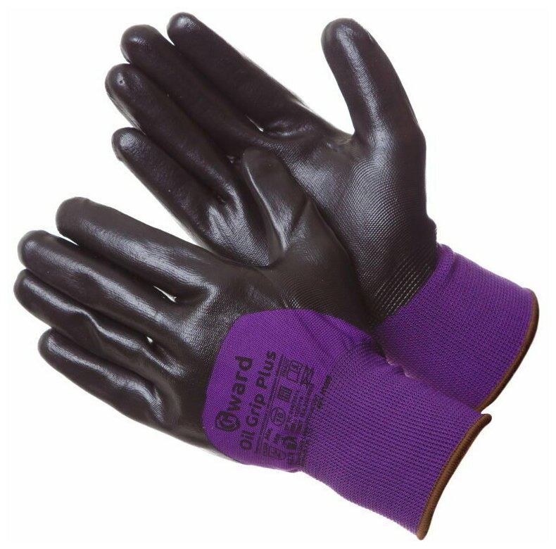 Перчатки нейлоновые Gward Oil Grip Plus размер 10 XL