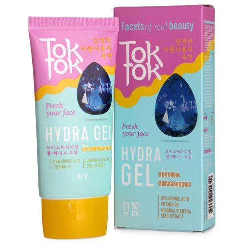 TokTok Увлажняющий крем-гель для лица Hydra Gel Face Cream, 50 мл
