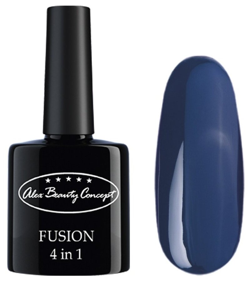 Alex Beauty Concept Гель-лак FUSION 4 IN 1 GEL, 7.5 мл, цвет темно-синий.