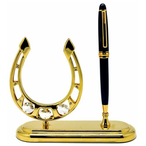 Фигурка Crystocraft Подкова 498-172-GCL с ручькой с кристаллами SWAROVSKI