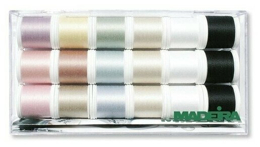Набор ниток для шитья различных тканей Cotona №80 18*200м Madeira арт. 8031