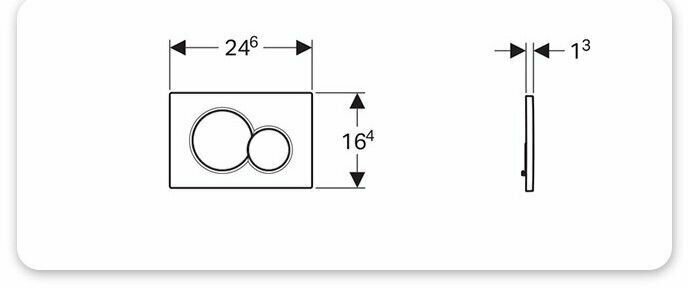 Клавиша смыва Geberit - фото №18