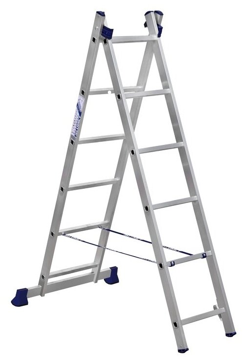 ALUMET Алюминиевая двухсекционная лестница 2Х10 ступ. (арт. 5210) - фотография № 1