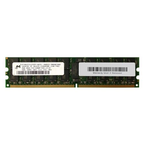 Оперативная память Micron 4 ГБ DDR2 667 МГц DIMM CL5 MT36HTF51272PY-667 оперативная память sun microsystems 2 гб ddr2 667 мгц dimm cl5 371 1764