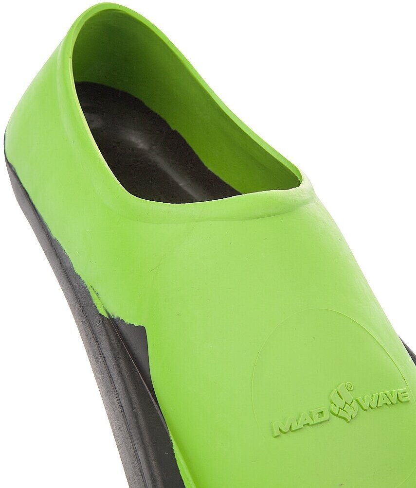 Ласты MADWAVE Fins Training II Rubber, 34-36, Green/Black Mad Wave - фото №3