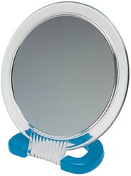 Зеркало косметическое настольное Dewal Beauty MR113 белый/синий