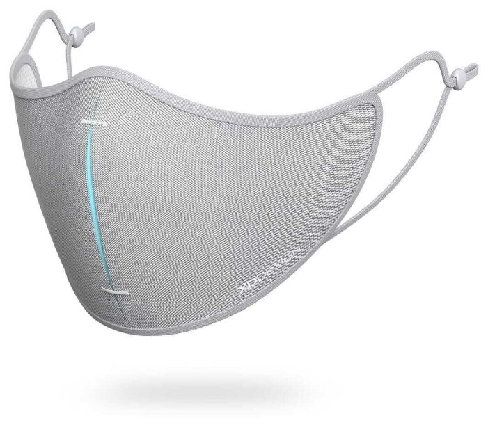 Комплект из многоразовой защитной маски и сменных фильтров XD Design Protective Mask Set-Grey