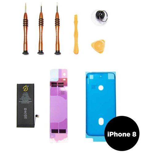 Набор для замены аккумулятора DIY iReplace на Apple iPhone 8 (Gold, Silver)