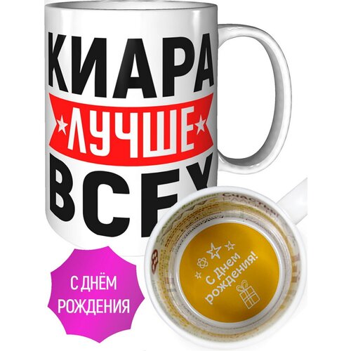 Кружка Киара лучше всех - с днём рождения внутри