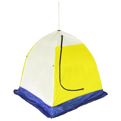 Палатка СТЭК Elite 1 (трехслойная) дышащая желтый/белый/синий