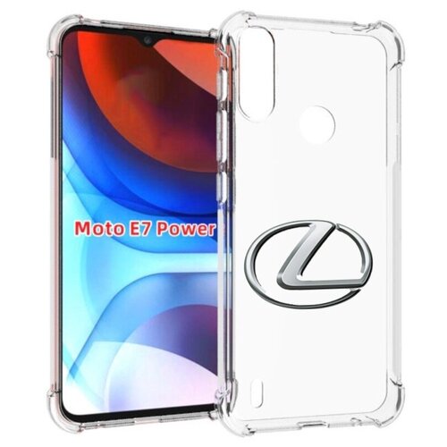 Чехол MyPads lexus-лексус-5 мужской для Motorola Moto E7 Power задняя-панель-накладка-бампер