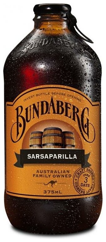 Лимонад ферментированный Bundaberg Австралия 375мл. стекло, Сарсапарилла (Root Beer, Рутбир), упаковка 12 шт. - фотография № 5