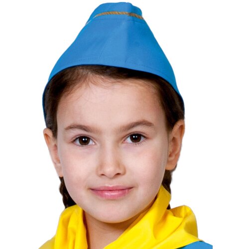 Пилотка Стюардесса детская голубая пилотка стюардессы синяя дет