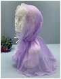 Платок-капюшон Rossini,50х20 см, фиолетовый, голубой