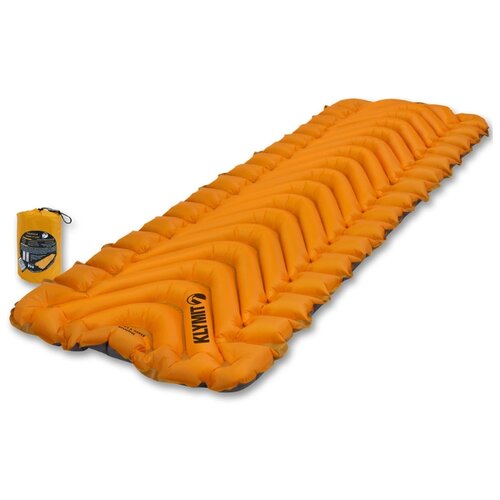 фото Надувной туристический коврик klymit insulated static v lite - оранжевый (06i2or03c)