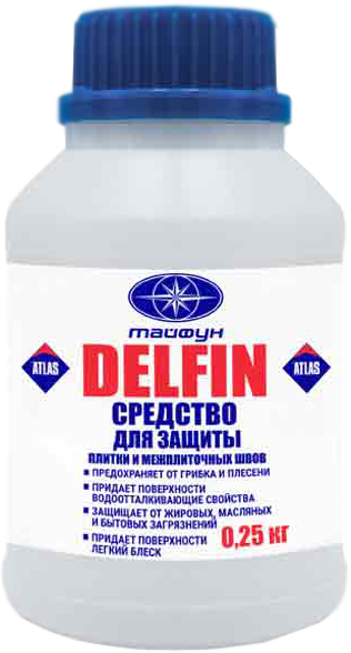 Средство для защиты плитки и межплиточных швов Тайфун Мастер "DELFIN", 0,25 кг