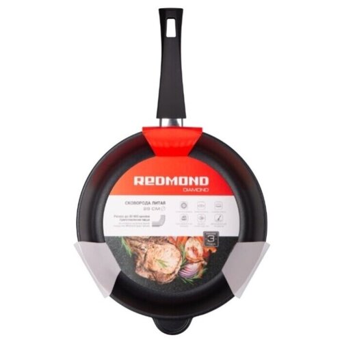 фото Сковорода redmond индукционная diamond 28 см с ручкой soft-touch, rfp-a2811i