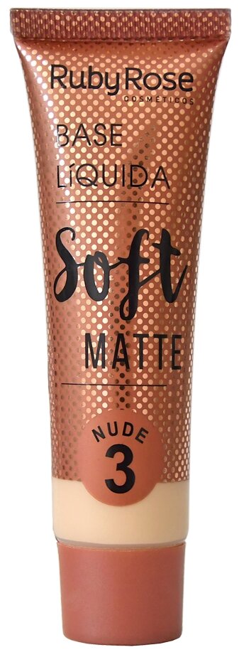 Ruby Rose тональная основа Soft Matte, 29 мл/79 г, оттенок: nude 3