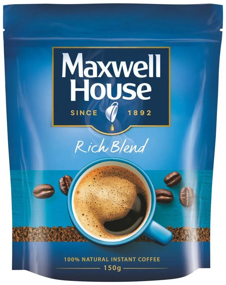 Кофе растворимый MAXWELL HOUSE 150 гр пакет