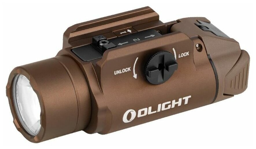 Пистолетный фонарь Olight PL-3S Valkyrie Desert Tan, 200 метров, 1000 люмен