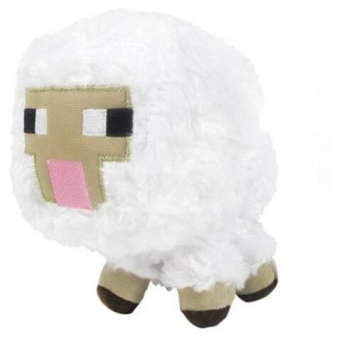 Мягкая игрушка Jazwares Minecraft Овца, 13 см, бежевый