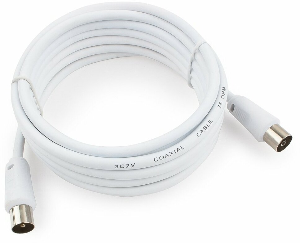 ТВ кабель (RG6) Cablexpert CCV-515-W-3M