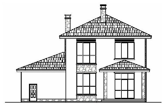 Проект дома Catalog-Plans-58-87ADK (292,09кв.м, 15,33x15,27м, кирпич 510) - фотография № 6