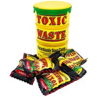 Кислые леденцы Toxic Waste Hazardously Sour Candy (желтая бочка), 42 г