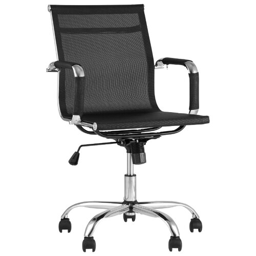 фото Компьютерное кресло stool group topchairs village для руководителя, обивка: текстиль, цвет: черный