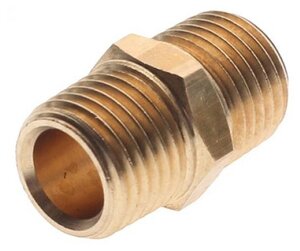 Переходник для компрессора M1/4"хM1/4" наружная резьба MM04/04