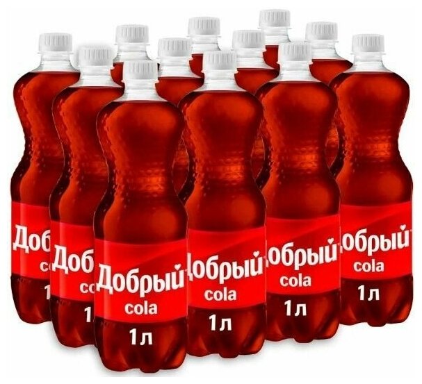 Газированный напиток Добрый Cola (Кока-Кола) 1л х 12шт