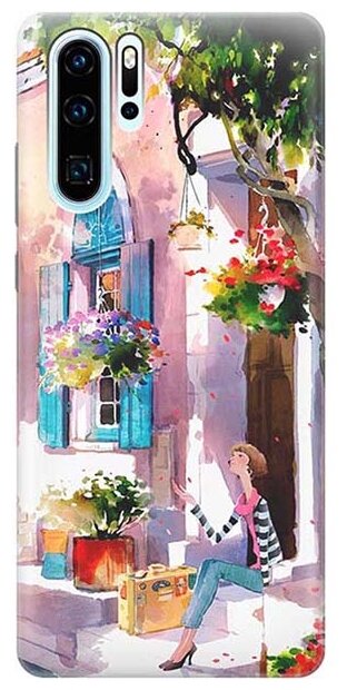 RE: PA Чехол - накладка ArtColor для Huawei P30 Pro с принтом "Девочка на цветущей улочке"