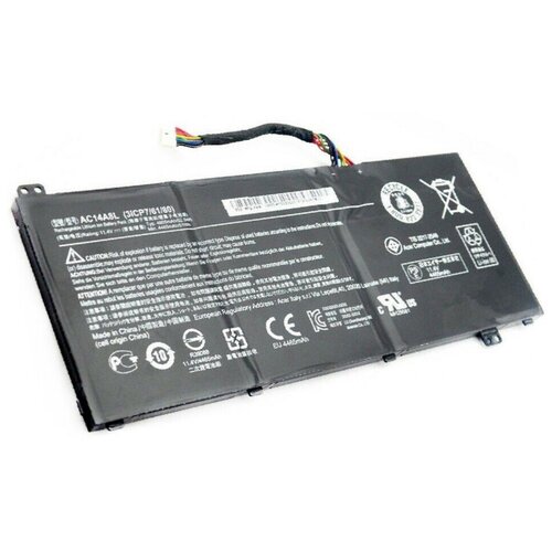 Аккумулятор для ноутбука Acer Aspire V Nitro VN7-571 VN7-571G VN7-591 (11.4V 4465mAh) P/N: 3ICP7/61/80 AC14A8L AC15B7L KT.0030G.001 аккумулятор для ноутбука acer vn7 571g