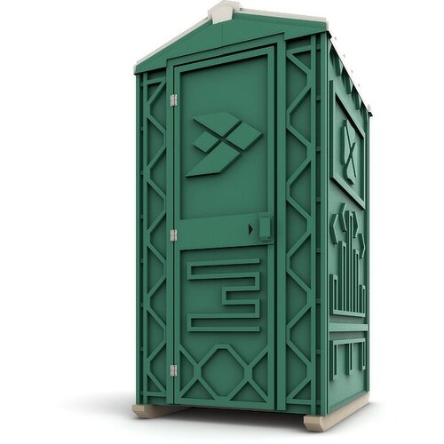 Туалетная кабина - биотуалет от производителя, цвет зеленый