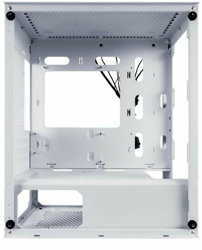 1STPLAYER Корпус FIREBASE X3-M White / mATX TG / 4x120mm LED fans inc / X3-M-WH-4F1-W