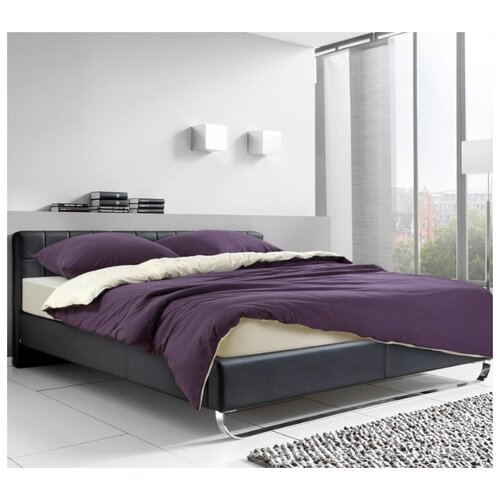 фото Постельное белье «спелый баклажан», трикотаж (евро) текс-дизайн