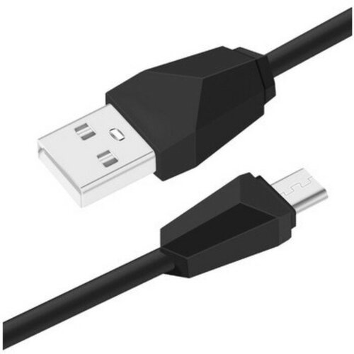 Кабель EX-K-1295, microUSB - USB, 2.4 А, 1 м, силиконовая оплетка, черный, 2 шт.