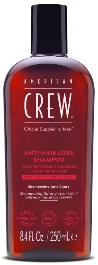 AMERICAN CREW, Шампунь против выпадения волос, ANTI-HAIR LOSS, 250 мл