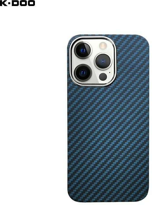Чехол ультратонкий K-DOO Kevlar для iPhone 12/12 PRO, синий