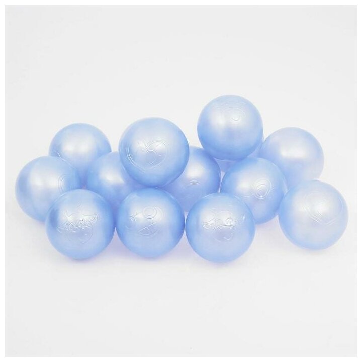 Набор шаров для сухого бассейна 500 шт цвет: голубой перламутр