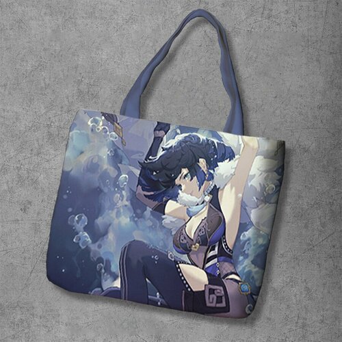 фото Сумка шоппер anime dakimakura, фактура рельефная, мультиколор