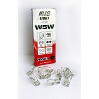 Лампа AVS Vegas 12V. W5W(W2,1x9,5d) BOX(10 шт.)